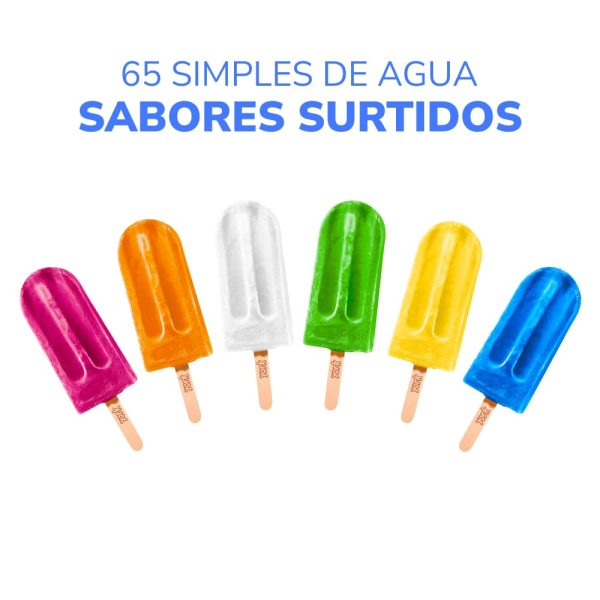 Caja Helados York - 65 Paletas de fruta